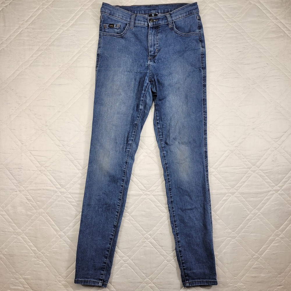 KUHL Born in the Mountains well worn‎ blue jeans size 8 REG